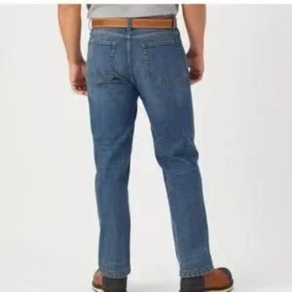 Duluth Trading Co Jeans Ballroom Relaxed Fit Tradesman Easy Light Wash Size 44 - Picture 2 of 16